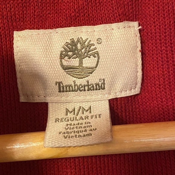 Timberland pull over sweater dark red Men’s - Picture 3 of 4